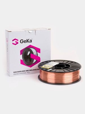 Сварочная проволока GEKA SG2, ER70S-6 D200 RND, 5 KG NET 0.8 MM // GEK