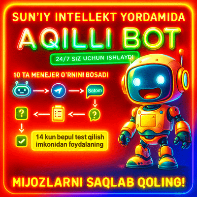 CRM integratsiyali aqlli lid yig'uvchi bot