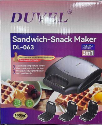 DUVEL DL-063 3tasi1da sendvichnitsa/DUVEL DL-063 3в1 Сэндвичница to1