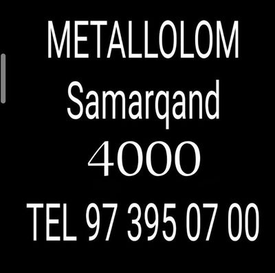 Metallolom metallom Metallolom Samarqand