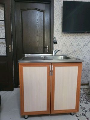 Мойка с тумбой для кухни + Сместитель