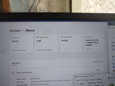 "Dell G7 7790 (RTX 2060, 16GB RAM) - O‘yinlar uchun zo‘r! $500"