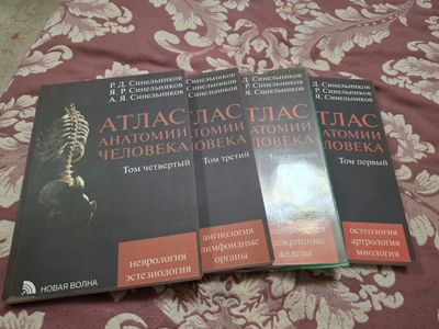 Атлас Синельников Анатомия человека, все 4 тома