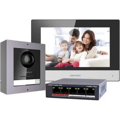 Damafon Hikvision DS-KIS602-P | Комплект IP-видеодомофона Hikvision