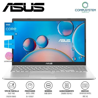 Asus X515 i5 11th + 8gb + 256gb ssd + 15.6 Full HD