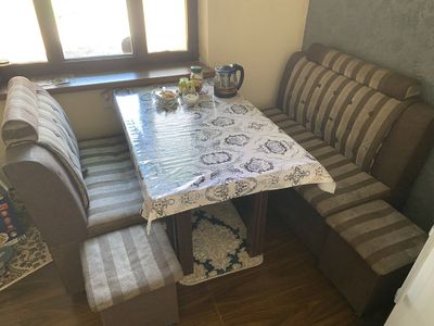 Кухонный горнитура холодилник угалок