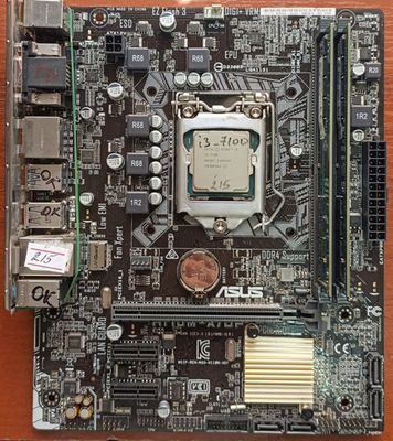 Asus h110+i3 7100+16gb/2666! 2ta!