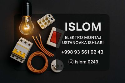 Sifatli va kelishtirilgan narxda elektrik ishlarini qilamiz toshken