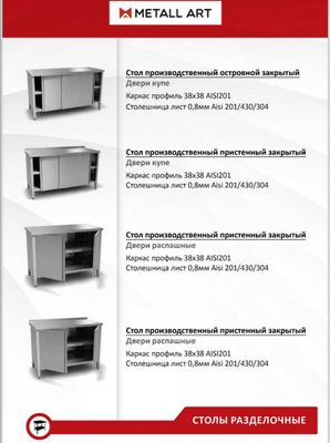 Столы из нержавейки по самым выгодным ценам