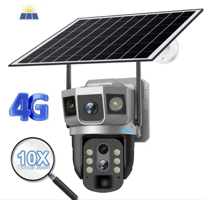 Камера видеонаблюдения с солнечной панелью