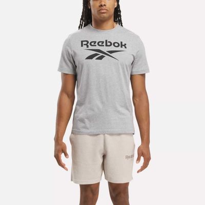 Футболка Reebok Identity Big Stacked Logo T-Shirt! Новая с бирками!
