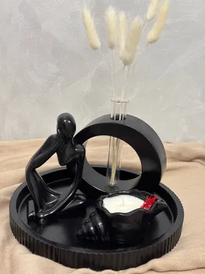 Набор в черном цвете из гипса