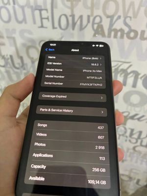 Iphone xs max 256