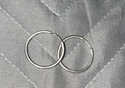 Серебряные сережки конго