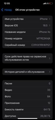 Iphone xs 64 holati zor