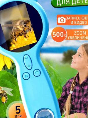 Детский электронный микроскоп, фотоаппарат