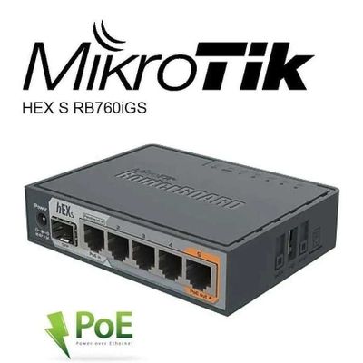 Маршрутизатор - MikroTik hEX S (RB760iGS)