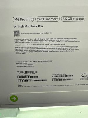 MacBook pro 14 M4 Pro 24/512