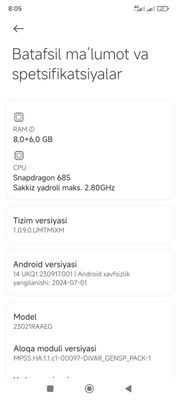 Redmi note 12 8 ga 128