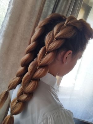 выпуклые косы из каниколона