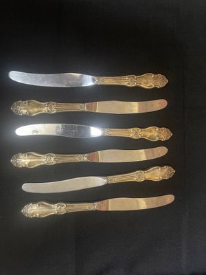 Ножи десертные МНЦ,Золотая Роза.L-21.5см-600,000
