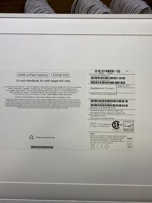 Macbook Air 13 24/512 M3