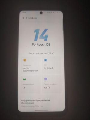 Vivo y 28 128g opiratipka 8+8 yengi bob turipti kop ishlatilmagan sroc