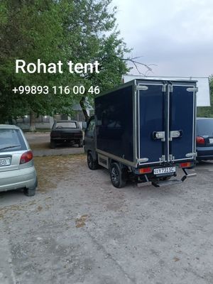 устанофка авто тент