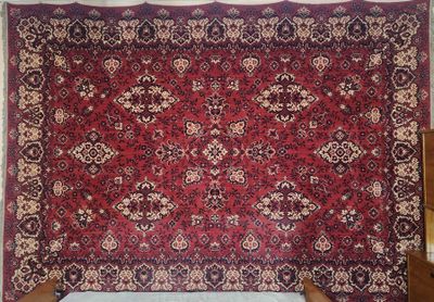 Винтажный шерстяной ковер, 2,5 м х 3,5 м