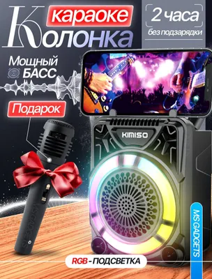 karaoke uchun mini kalonka rgb yoritgichi bor