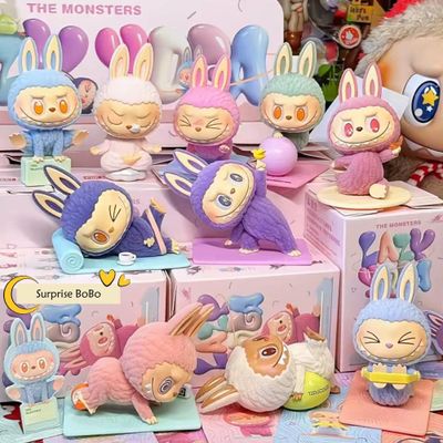Labubu lazy yoga