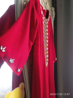 Turkman yaqali Koʻylak ,Tilqi qizil rangli