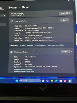 VICTUS HP  16-d1104nwCorei5 513GB RAM16 Windows11