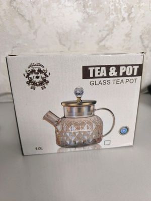 Стекляный, жаропрочный, заварочный чайник