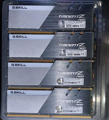 G.SKILL Trident Z RGB 128 GB (4 x 16GB) PC4-28800 (DDR4-3600) Memory