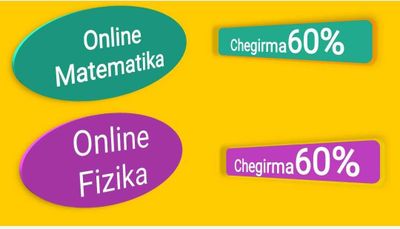 Online Matematikani oʻrganing (60% chegirma) bilan!!!