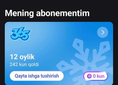 1fit abonoment 8 oylik (242 kun)