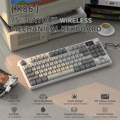 Attack Shark K86 Wireless Mechanical Беспр/ механическая клавиатура ++