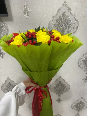 Suniy gul buketla kotta asartimentda xar xili bor