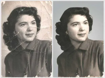 Обработка фотографий, реставрация старых повреждённых фотографий