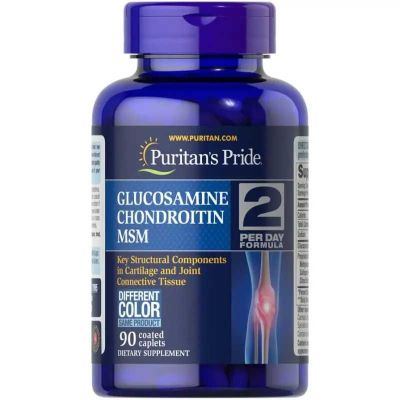 Puritans Pride glucosamine chondroitin msm 90 шт