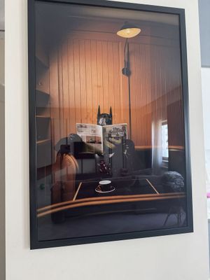 Картина в стекле batman с кофе - выглядит очень дорого
