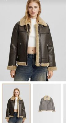 Стильная женская дубленка Bershka