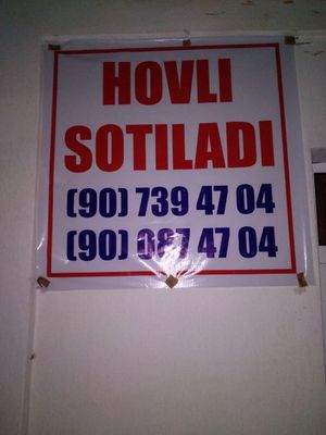 Hovli sotiladi. Navoiy shahar Guliston MFY