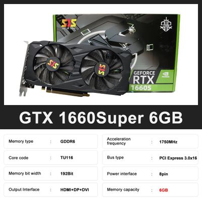 SJS GeForce GTX 1660 Super 6gb