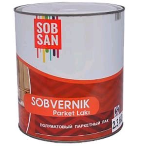 Полу-матовый паркетный ЛАК SOBSAN от дистрибьютора