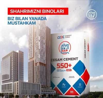 Cesam sement 450+ 550+ markalar mavjut