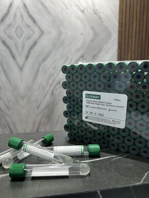 Зелёные Пробирки "SUNWAY" оптом