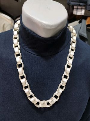 цепь серебренная мужская