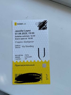 VIP zona Jenifer Lopez konsertiga bilet